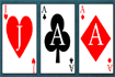 Jeu Les trois cartes de poker
