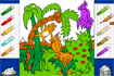 Jeu Jungle coloring book