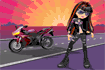 Free biker girl