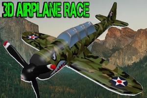 Jeu 3d airplane race simulator