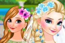 Anne mariée et Elsa demoiselle d'honneur