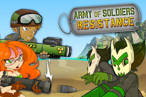 Army of soldiers resistance