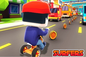 Jeu Bus surfers