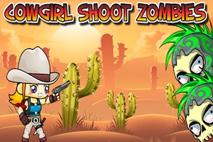 Jeu Cowgirl shoot zombies