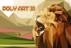 Poly art 3d