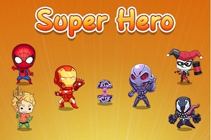 Jeu Super hero merge