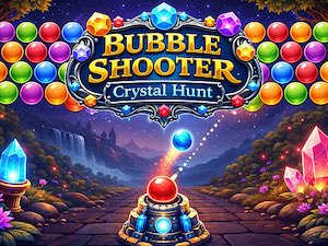 Bubble shooter crystal hunt